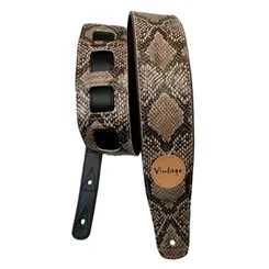 Correia para Violão/ Guitarra/ Baixo Basso VT SL 33 Cobra Marrom M. Coll