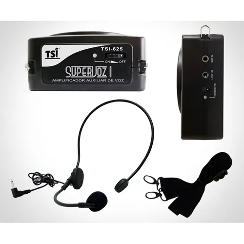 Microfone com Amplificador TSI-625 para Uso Interno