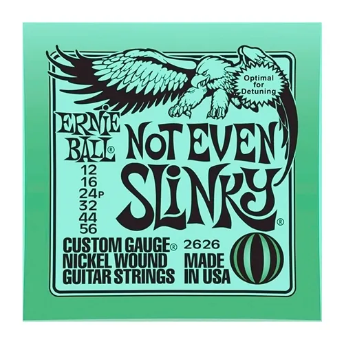 Encordoamento para Guitarra Ernie Ball Not Even Slinky (.012-.056) 2626