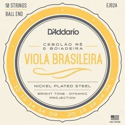 Encordoamento para Viola Caipira D'Addario J82A Cebolão Ré e Boiadeira