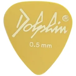 Palheta Dolphin Tradicional PVC Fina .50mm Amarela