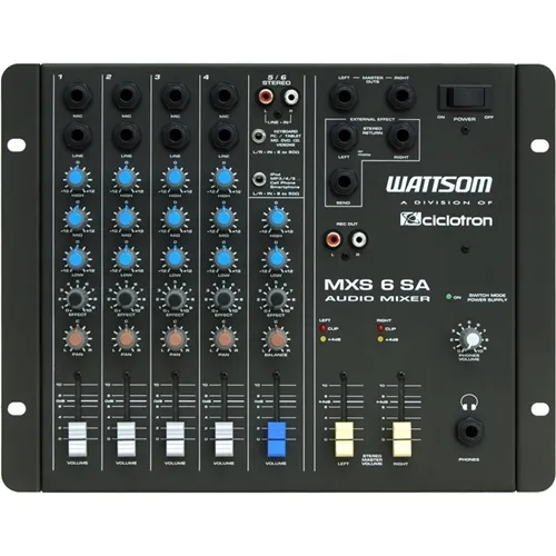 Mesa de Som 6 Canais Wattsom MXS-6 SA