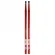 Baqueta para Bateria Nova by Vic Firth 5A Vermelha Ponta Nylon (Par)