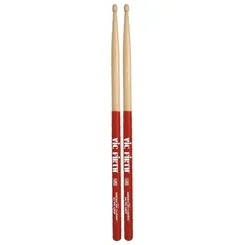 Baqueta para Bateria Vic Firth 5A Ponta Madeira com Vic Grip