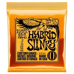Encordoamento para Guitarra Ernie Ball Hybrid Slinky 2222 (.009-.046)