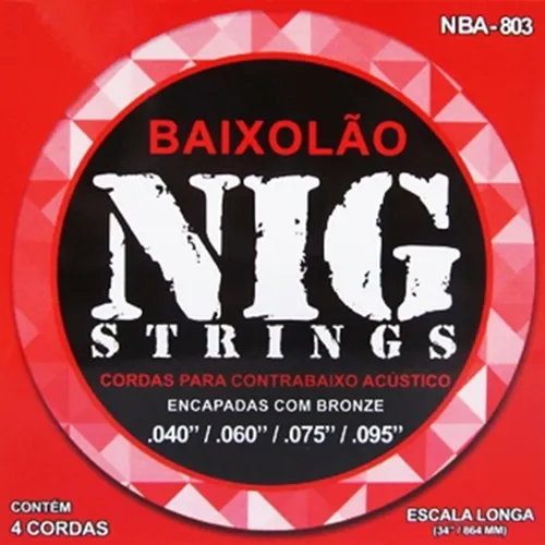 Encordoamento para Baixolão NIG NBA-803 (.040-.095)