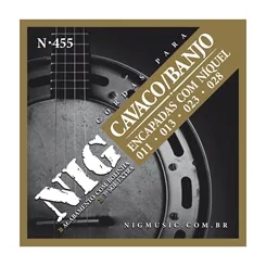 Encordoamento para Cavaquinho/Banjo Nig N-455 (.011-.028)