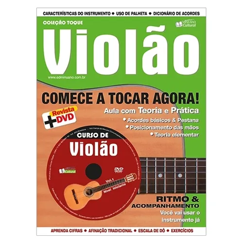 Método para Violão Violão Especial Volume 1 Nível Iniciante com DVD
