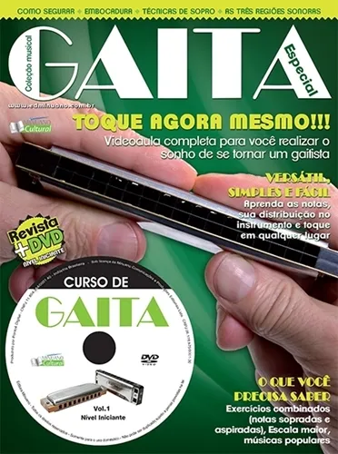Método para Gaita Gaita Especial Volume 1 Nível Iniciante com DVD