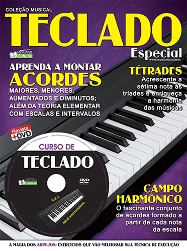 Método para Teclado Teclado Especial Volume 2 Nível Intermediário com DVD