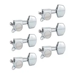 Tarraxa para Guitarra 6L Deval NGE7070 Individual Blindada Cromada