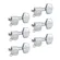 Tarraxa para Guitarra 6L Deval NGE7070 Individual Blindada Cromada