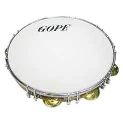 Pandeiro 12" Gope 647PECRP Profissional Pele Porosa