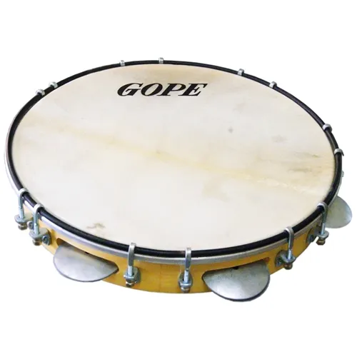 Pandeiro 11" Gope 632PEA Madeira Pele Animal