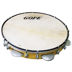 Pandeiro 11" Gope 632PEA Madeira Pele Animal