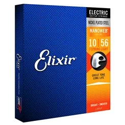 Encordoamento para Guitarra 7 Cordas Elixir (.010-.056) Nanoweb 12057