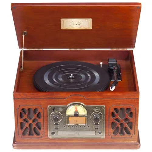 Toca Discos CTX Bravo C/CD Player Cassete/USB/SD