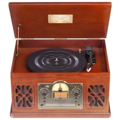 Toca Discos CTX Bravo C/CD Player Cassete/USB/SD