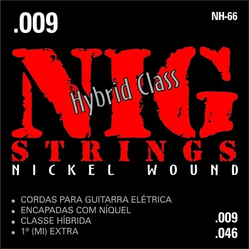 Encordoamento para Guitarra NIG NH-66 Híbrida (.009-.046)
