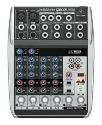 Mesa de Som 8 Canais Behringer Xenyx Q802USB 110V