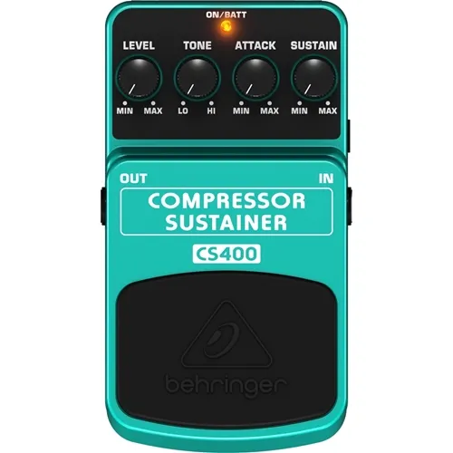 Pedal para Guitarra Behringer CS400 Compressor/Sustainer
