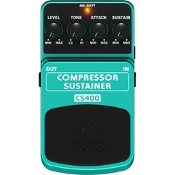 Pedal para Guitarra Behringer CS400 Compressor/Sustainer