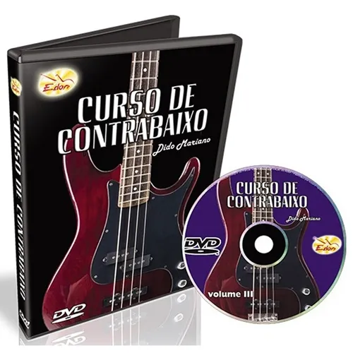 DVD Curso de Contra-Baixo Volume 3 CCB3 Edon