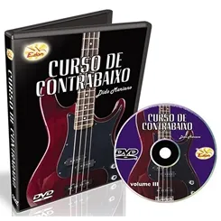 DVD Curso de Contra-Baixo Volume 3 CCB3 Edon